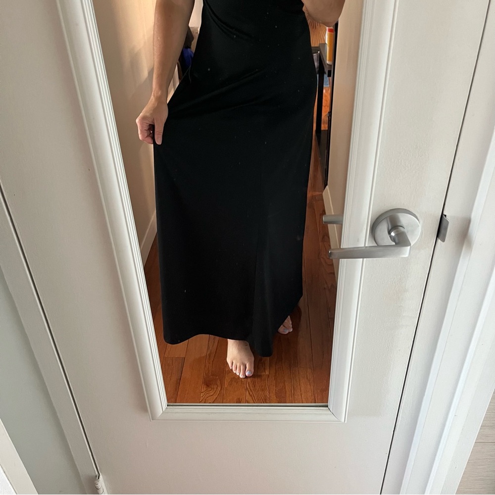 Vintage Sears Maxi Dress with Metallic Butterfly short sleeve Medium - Picture 4 of 10
